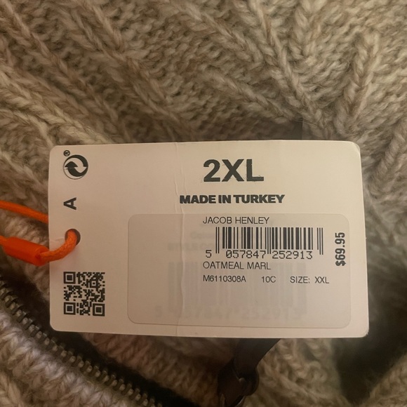 Superdry, Men’s Jacob Henley, Oatmeal 2xl, brand new with tags - Picture 5 of 5